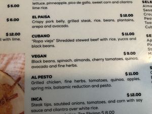The vegan bowl on the menu at De Leon Latin Cocina in St Augustine