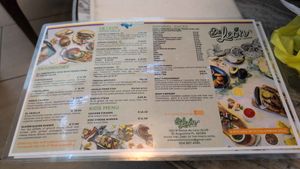 Menu at De Leon Latin Cocina in St Augustine