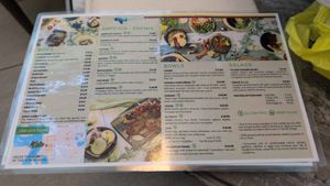 Menu at De Leon Latin Cocina in St Augustine