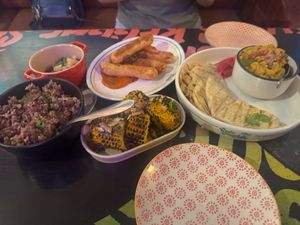 Lovely food load of Vegan options. Great food that was amazing seasoned and well portioned.  at Rosie Campbell's in Surry Hills