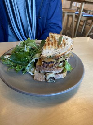 Mushroom toastie   at Scroggin in Wanaka