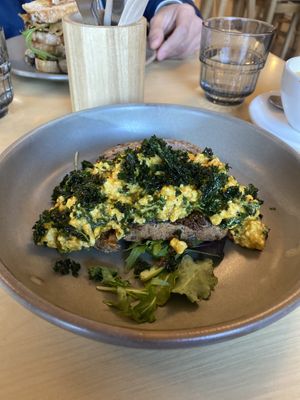 Scrambled tofu  at Scroggin in Wanaka