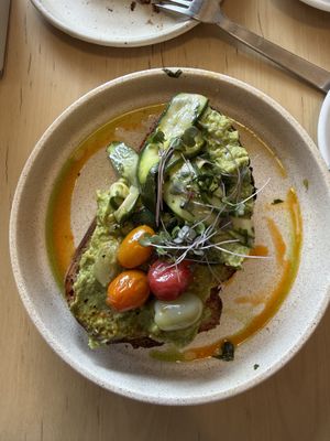 Avocado bread  at Scroggin in Wanaka