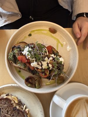 Caprese bread  at Scroggin in Wanaka