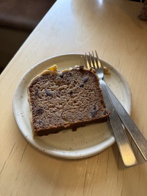 Banana bread  at Scroggin in Wanaka