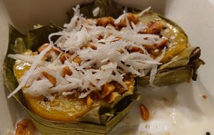 Kürbiskuchen (takeaway) at Sen Vegan Cuisine - Moorenstraße in Dusseldorf