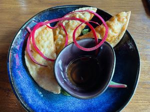 Dumplings at Sen Vegan Cuisine - Moorenstraße in Dusseldorf