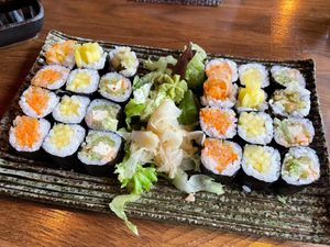 Sushi plate nr. 1 at Sen Vegan Cuisine - Moorenstraße in Dusseldorf