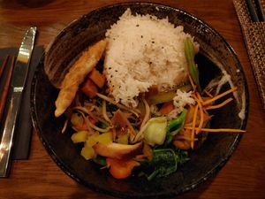 Happy Monk Bowl at Sen Vegan Cuisine - Moorenstraße in Dusseldorf