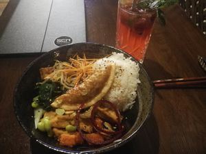 Happy monk #Veganuary at Sen Vegan Cuisine - Moorenstraße in Dusseldorf