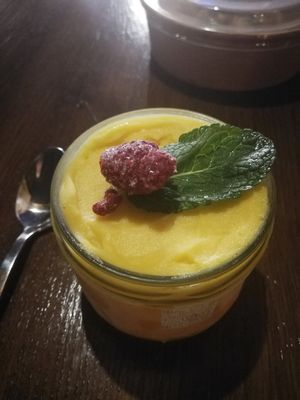 Dessert, mango ice cream #Veganuary at Sen Vegan Cuisine - Moorenstraße in Dusseldorf