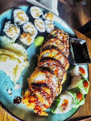 Happy something maki plate at Sen Vegan Cuisine - Moorenstraße in Dusseldorf