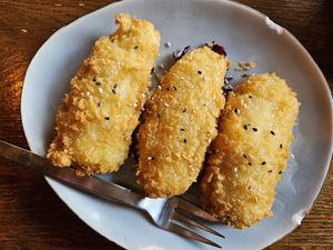 Gebackene Banane #Veganuary at Sen Vegan Cuisine - Moorenstraße in Dusseldorf