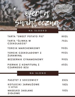 Christmas dishes 2020 at Strava in Krakow