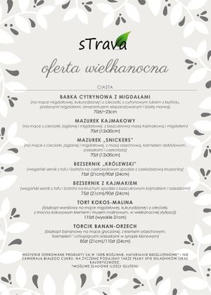 Easter dishes at Strava in Krakow