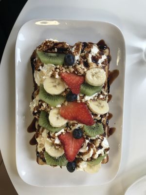 Vegan waffle   at Strava in Krakow