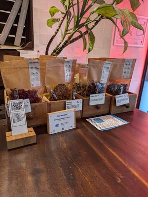 Snack options at Wild & The Moon - Demours in Paris