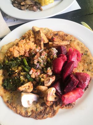 The Ethiopian wrap at Veggie Beans and Shakes in Bogota