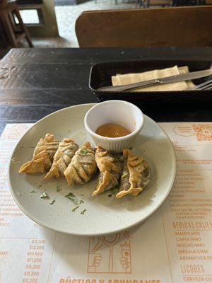 Gyozas  at Veggie Beans and Shakes in Bogota