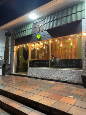 Front door   at Veggie Beans and Shakes in Bogota