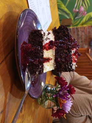 Torta de chocolate at Veggie Beans and Shakes in Bogota