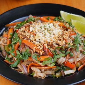 Vegan Pad Thai at Veggie Beans and Shakes in Bogota