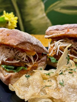 Meatball Vegan Sandwich at Veggie Beans and Shakes in Bogota