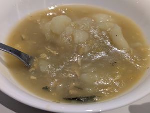 Ajiaco at Veggie Beans and Shakes in Bogota