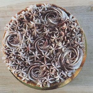 Coffee pie at Sur Mon Chemin  in Cahuzac Sur Vere