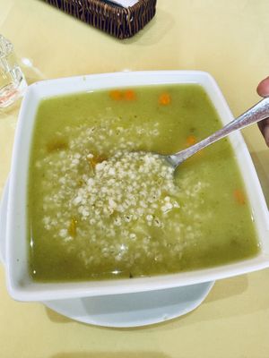 Aguadito vegano  at Restaurante Veggie House in Puno