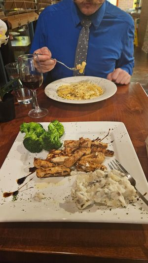 Plant based balsamic rosemary chicken at Borgo Italia in Senoia