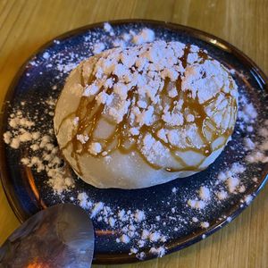 Motchi with red bean filling   at Natsu Ramen in Murcia