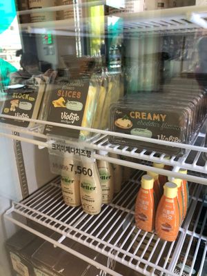 Plant based milk, cheese, mayo, butter, etc at B:green in Seoul