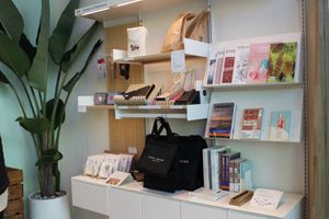 Vegan/Environment magazine, books, environment friendly stationary, organic cotton products at B:green in Seoul