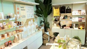interior of location - lifestyle products  #Veganuary at B:green in Seoul