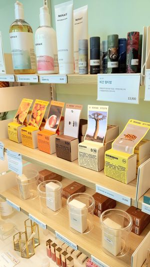 display of soaps #Veganuary at B:green in Seoul