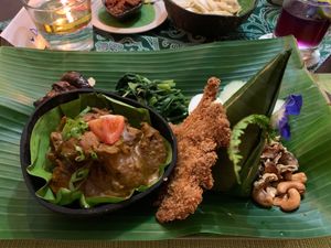 Vegatarian nasi lemak. at Hawa's Artisan Kitchen in Lahad Datu