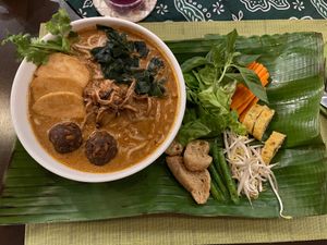 Dinner - vegetarian at Hawa's Artisan Kitchen in Lahad Datu