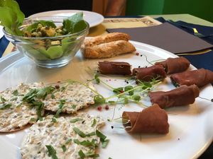 mixed appetisers  at Veg and Veg in Turin