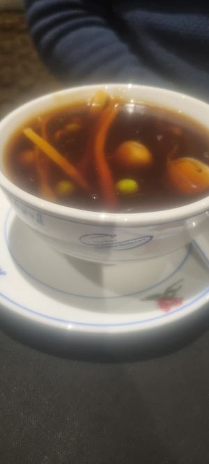 Vegetable hot and sour soup at China Rose in Bawtry