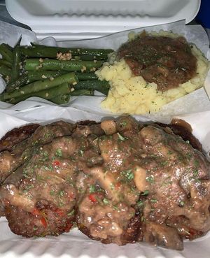 Spicy Swedish meatballs w/ green beans and mashed potatoes & gravy at VeegMe - Maybe closed in Temecula