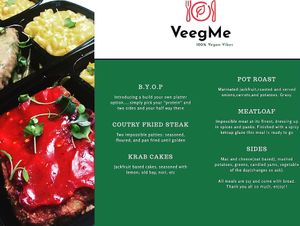 Menu at VeegMe - Maybe closed in Temecula