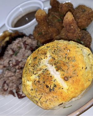 Jerk cauliflower w/ rice & peas  at VeegMe - Maybe closed in Temecula