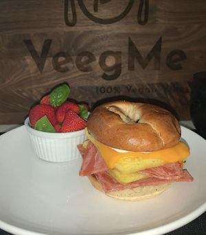 Double Bacun, egg & cheeze bagel  at VeegMe - Maybe closed in Temecula