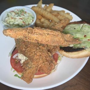 Fish sandwich w fries and coleslaw  at VeegMe - Maybe closed in Temecula