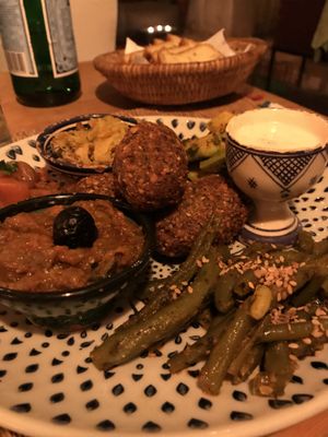 Falafel Morocco style at La Triskalla in Essaouira