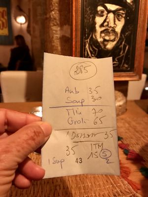 Total tab. So inexpensive!! at La Triskalla in Essaouira