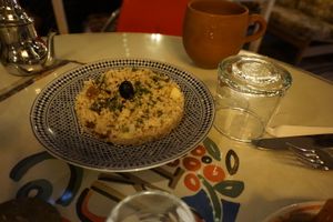 
Tabaloueh mit Argan Oil at La Triskalla in Essaouira