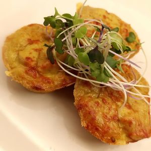 Gouda egg bites at CORE, vegan market & bistro in Safety Harbor