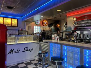 Counter  at Hot Rods 50's Diner in Alcoa